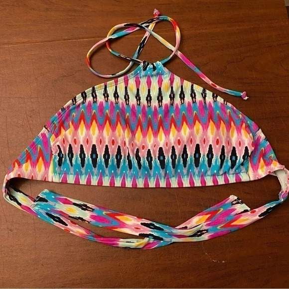Athleta Multicolored Bikini Top Size Small - Picture 1 of 3